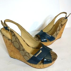 Coach "jessy" wedge heel